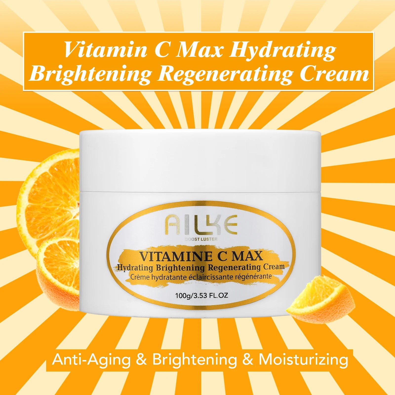 AILKE Brightening Body Lotion — Vitamin C + Hyaluronic Acid for Even Skin Tone