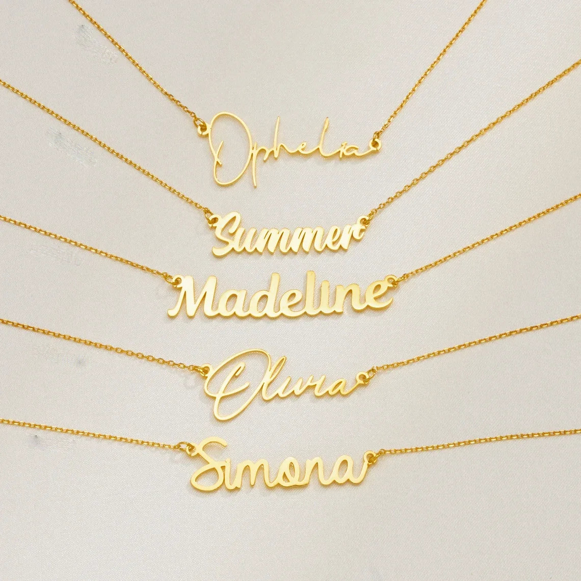 Custom Name Necklace for Women Personalized Cursive Letter Pendant Stainless Steel Jewelry — view 2 of jewelry & watches