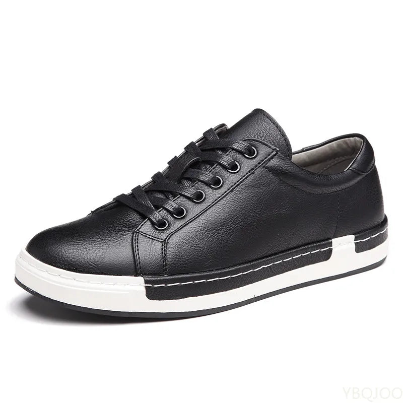 Men Leather Casual Shoes Men Sneakers 2022 Autumn Brand Mens