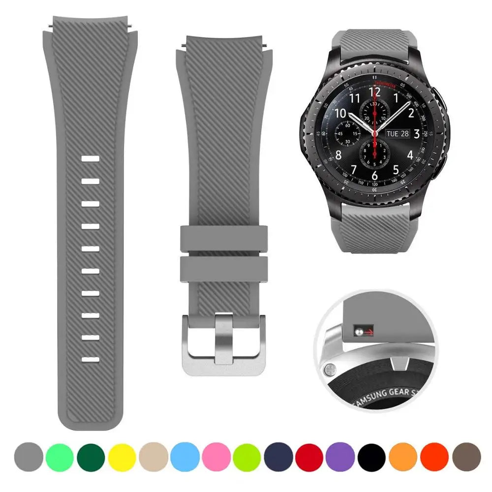 20/22mm Quick-Release Watch Strap for Samsung Galaxy Watch 6/5/4 & Gear S3 — Leather-Look Band — view 13 of watch straps