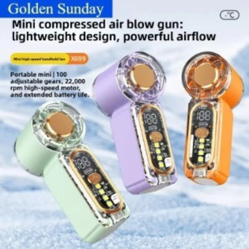 Portable USB Hand Fan — Rechargeable Mini Pocket Fan with Power Bank