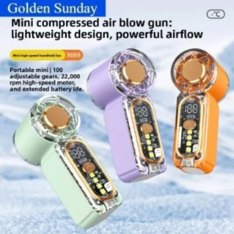 Portable USB Hand Fan — Rechargeable Mini Pocket Fan with Power Bank — view 1 of personal fans