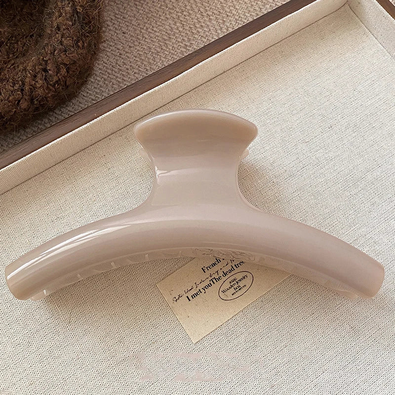 Large Hair Claw Clip — Elegant Solid Strong-Hold Jaw Clip for Women — view 9 of hair accessories