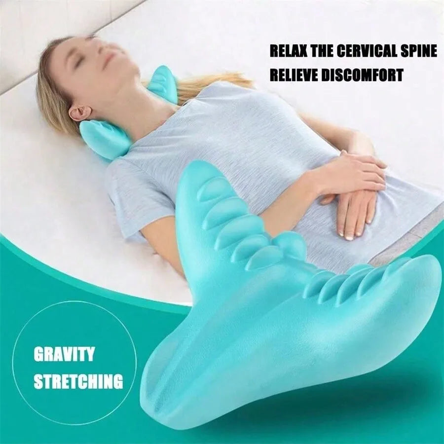 Cervical Neck Stretcher & Kneading Massager — Portable Deep-Relaxation — view 1 of recovery & massage