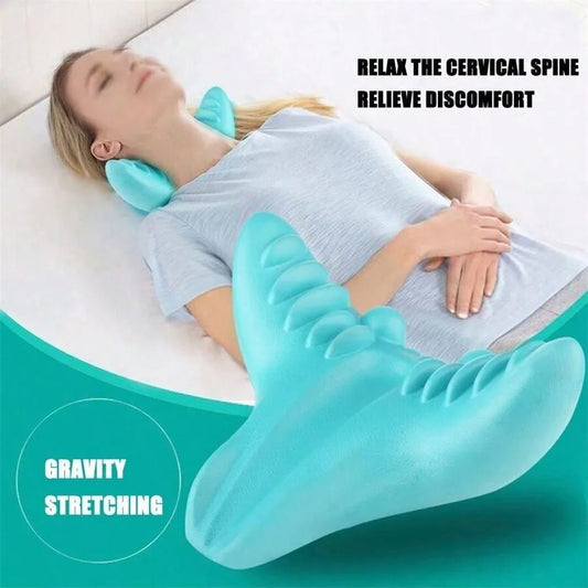 Cervical Neck Stretcher & Kneading Massager — Portable Deep-Relaxation — view 1 of recovery & massage