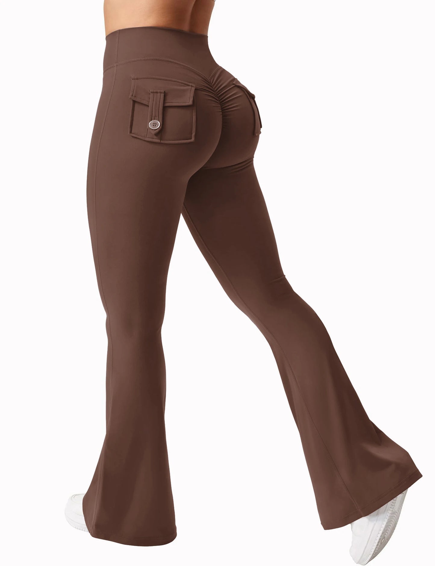 Women's Activewear Cargo-Pocket Leggings — High-Waist Sculpting Stretch Yoga Pants — view 11 of women's activewear