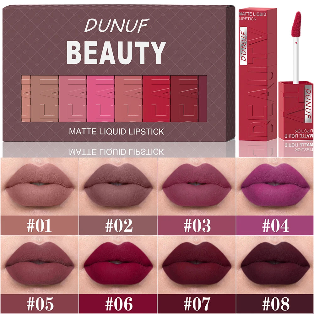 Matte Liquid Lipstick Set — Waterproof Long-Wear Non-Transfer Lip Color — view 7 of makeup