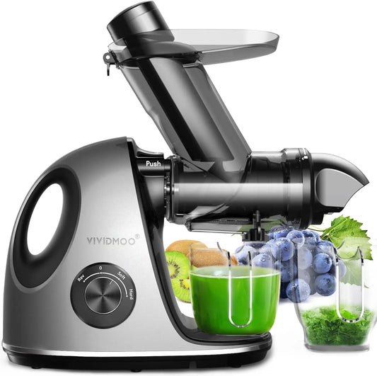 Juicer Machines, Cold Press Juicer Machines 3 inches Wide Chute, Vividmoo Slow Masticating Juicer, Celery Juicers