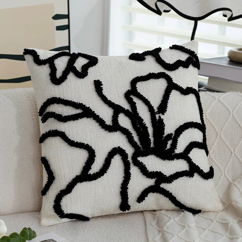 Boho Chenille Throw Pillow Cover &mdash; 45&times;45 cm Soft Geometric Decorative Cushion Case — view 6 of cushion covers & pillow cases