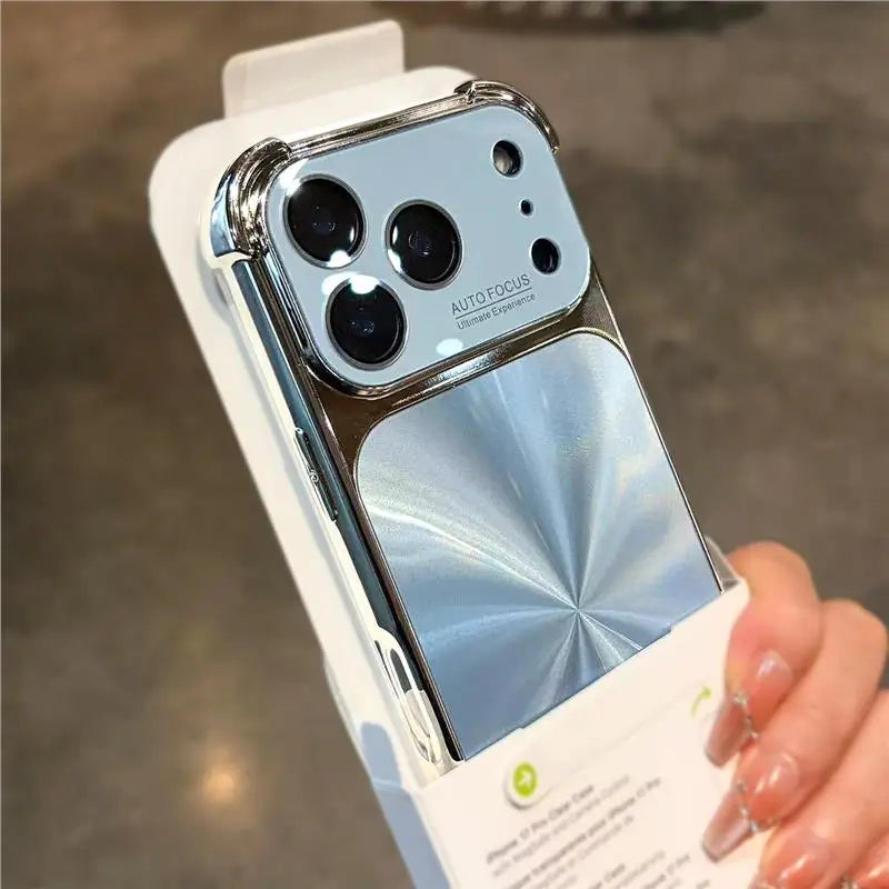 Luxury Plating CD Texture Aurora Armor Case for iPhone 13–17 Pro Max — view 9 of phone cases