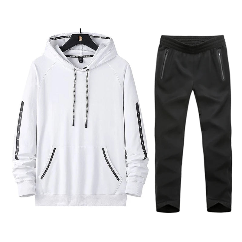 Plus Size Women’s Sports Tracksuit – Loose Fit Hoodie & Joggers Set for Fitness