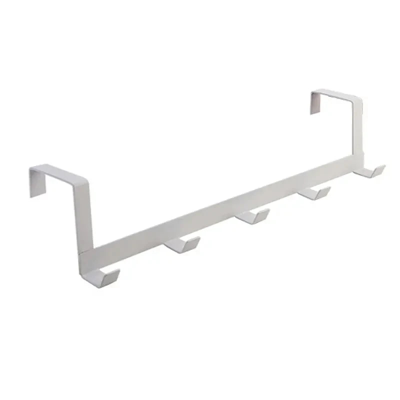 Storage Organizer 5-Hook Over-The-Door — Home Bathroom Coat Hat Towel Hanger Rack — view 1 of storage & organisation