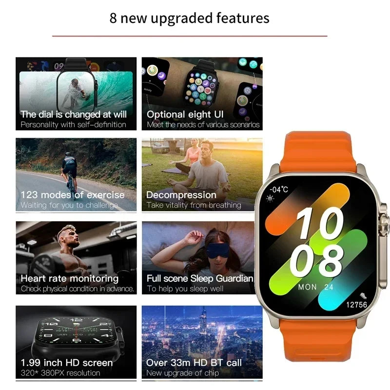 LAXASFIT Smart Watch — Bluetooth Talk, Heart Rate Monitor Sports Smartwatch for Men & Women — view 3 of watches