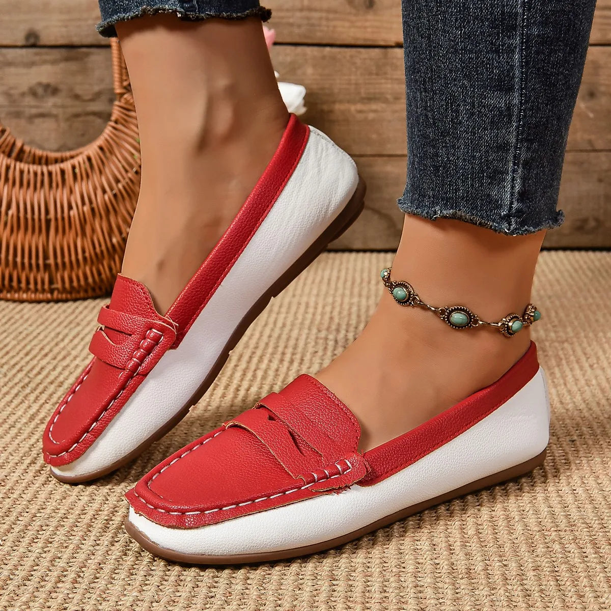 Flats & Ballet — Comfortable Lightweight Loafer Flats, Spring Autumn Shallow Slip-Ons — view 2 of flats & ballet