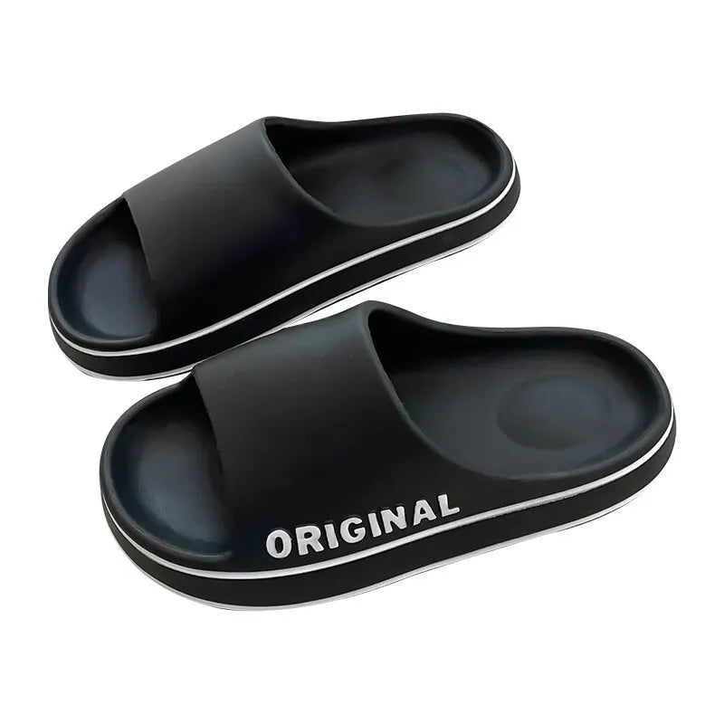 Summer Sandals Letter Beach Slides — Luxe-Look Couple Slippers (Feslishoet) — view 9 of summer sandals