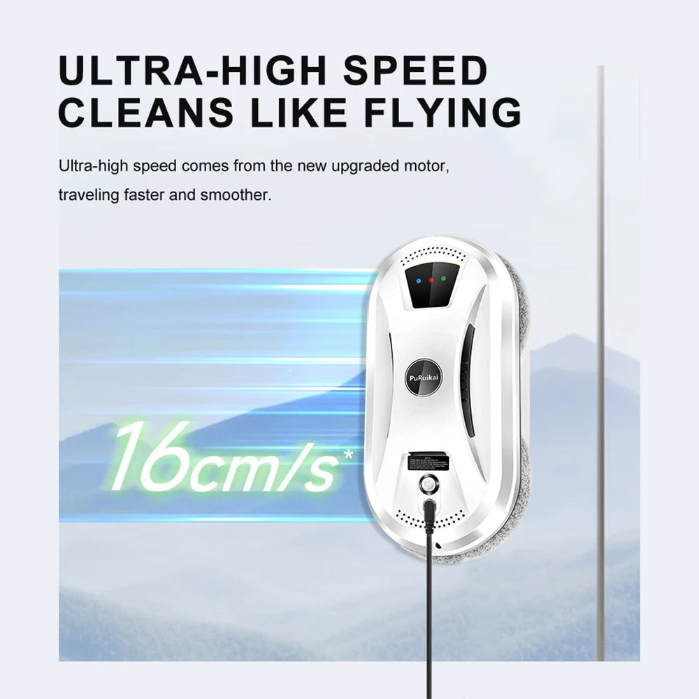 PuRuiKai AI smart automatic window cleaning robot for streak-free glass — view 5