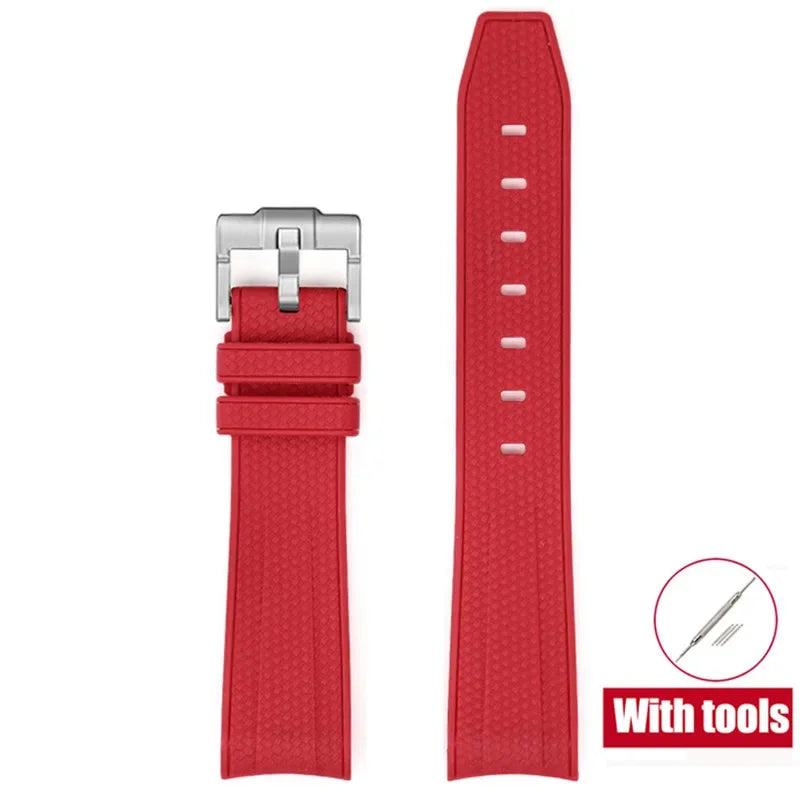 MoonSwatch Diving Strap — 20mm Curved-End Rubber Watch Band for Omega x Swatch — view 8 of watch straps