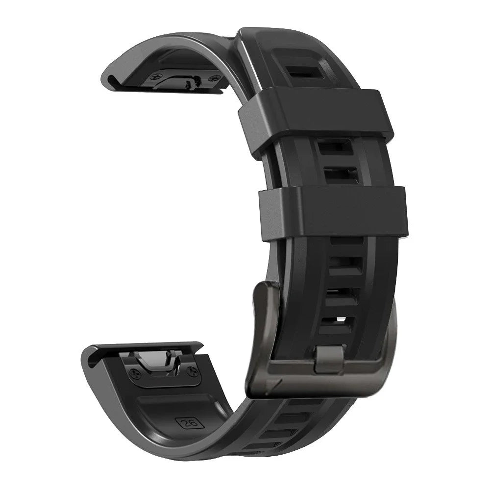 QuickFit Watch Band for Garmin Fenix 8/7/6/5/Epix Pro — 22/26mm Silicone Sport Strap — view 10 of watch straps
