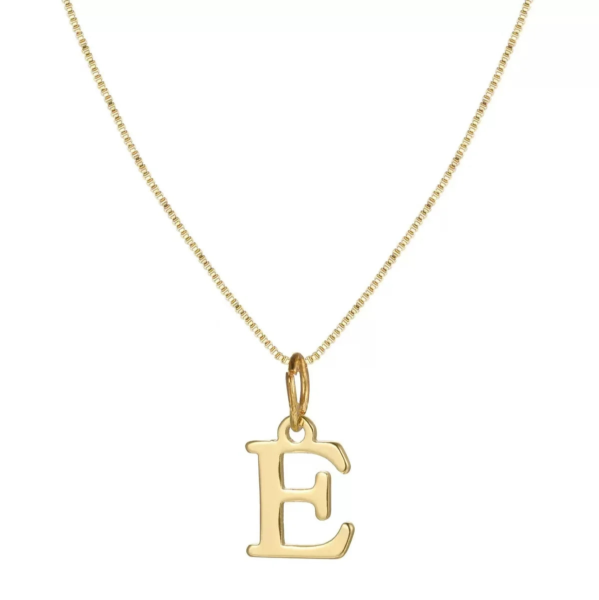 Women's A-Z Initial Letter Necklace — 18K Gold Plated Stainless Steel Jewelry — view 15 of jewelry