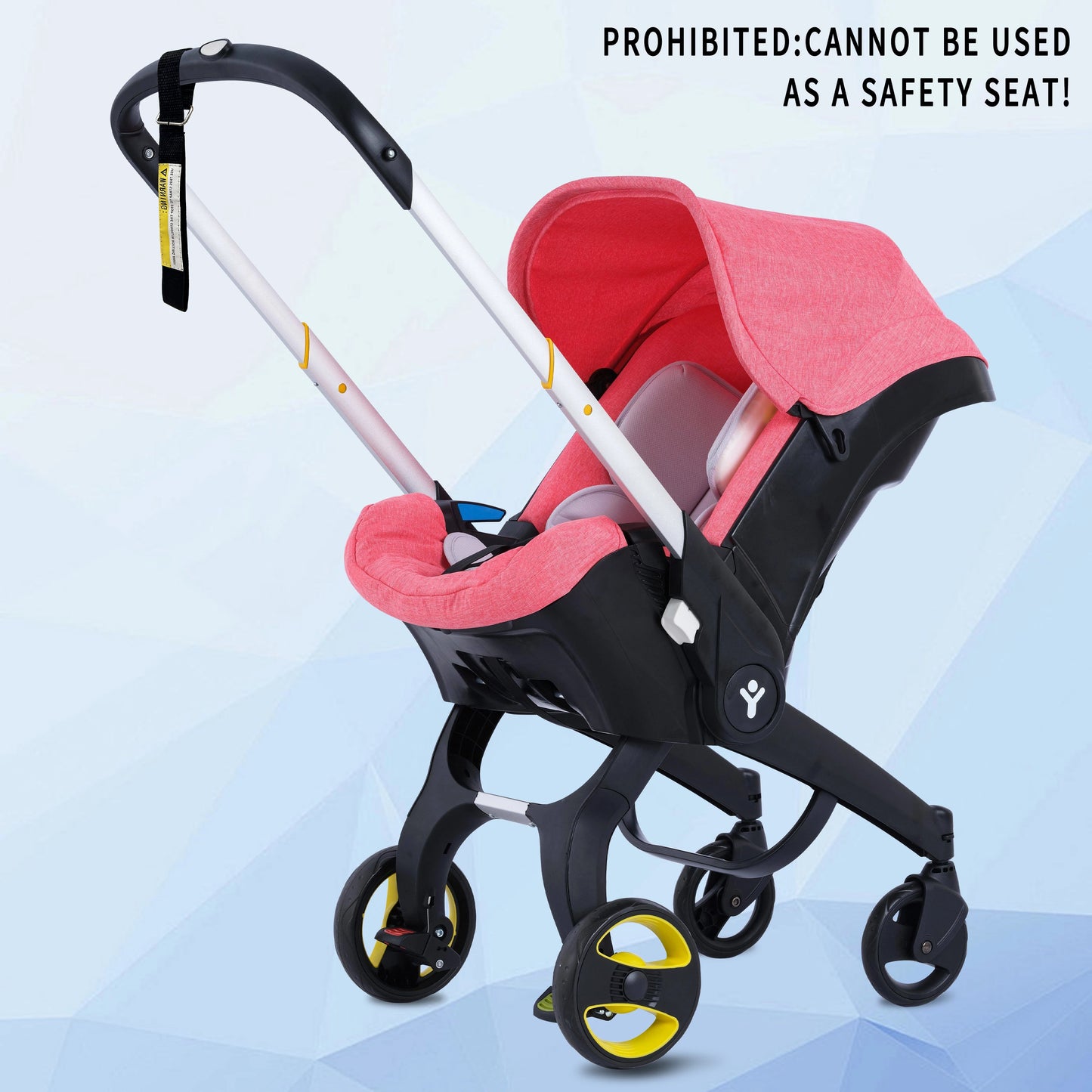 Foldable Baby Stroller with Sunshade - Lightweight Metal-Frame Travel Stroller — view 9 of baby strollers