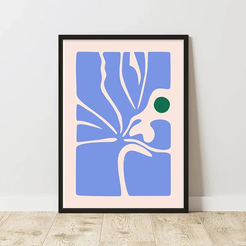Classic Retro Abstract Art Canvas Poster &mdash; Frameless Print for Home &amp; Room Wall Decor