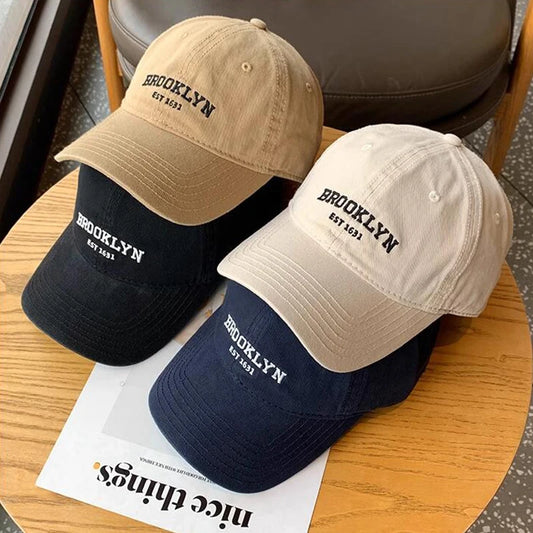 JK Korean Letters Embroidered Baseball Cap — K-Fashion Streetwear Hip-Hop Dad Trucker Hat — view 1 of hats & caps