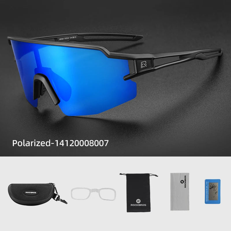 ROCKBROS Cycling Sunglasses Photochromic Eye-Protecting — Adaptive Windproof Bicycle Outdoor Goggles