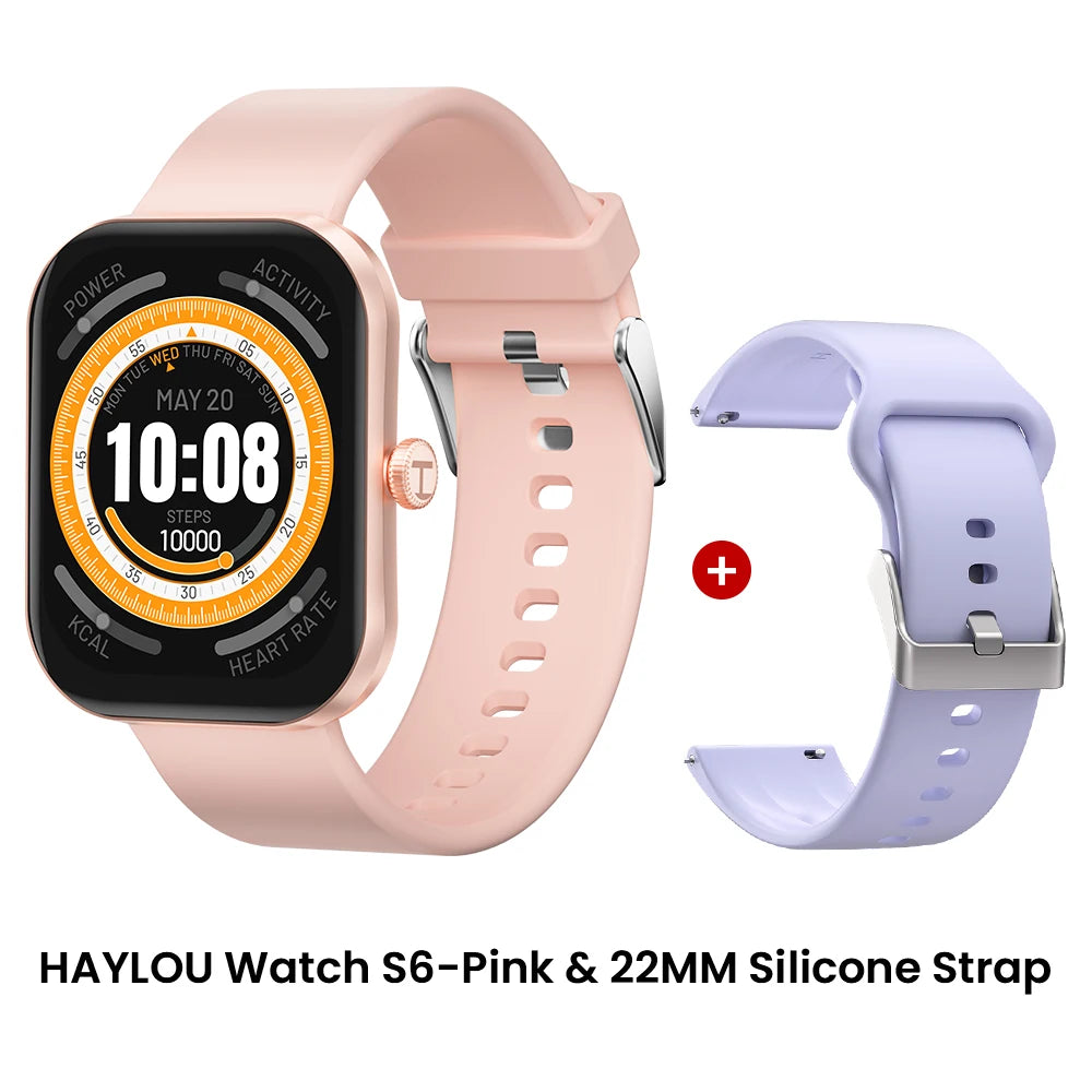 HAYLOU Watch S6 Smart Watch — 2.01in HD Bluetooth Voice Calling IP68 Smartwatch