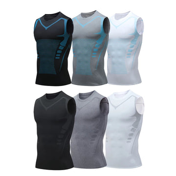 Men’s Compression Tank Top — Quick-Dry Sleeveless Bodybuilding Muscle Shirt — view 1 of sports & fitness