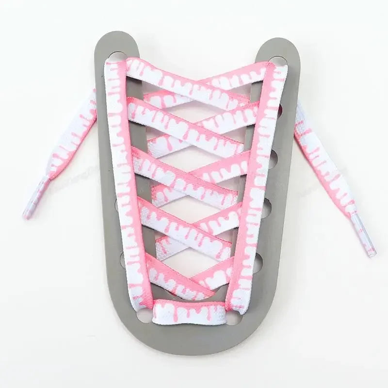 Rainbow Ice-Cream Shoelaces — Elastic No-Tie Sneaker Laces — view 15 of shoe accessories
