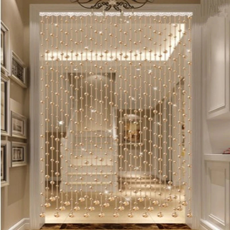 Crystal Bead Curtain – Feng Shui Decorative Partition for Living Room & Hallway