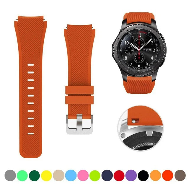 20/22mm Quick-Release Watch Strap for Samsung Galaxy Watch 6/5/4 & Gear S3 — Leather-Look Band — view 20 of watch straps