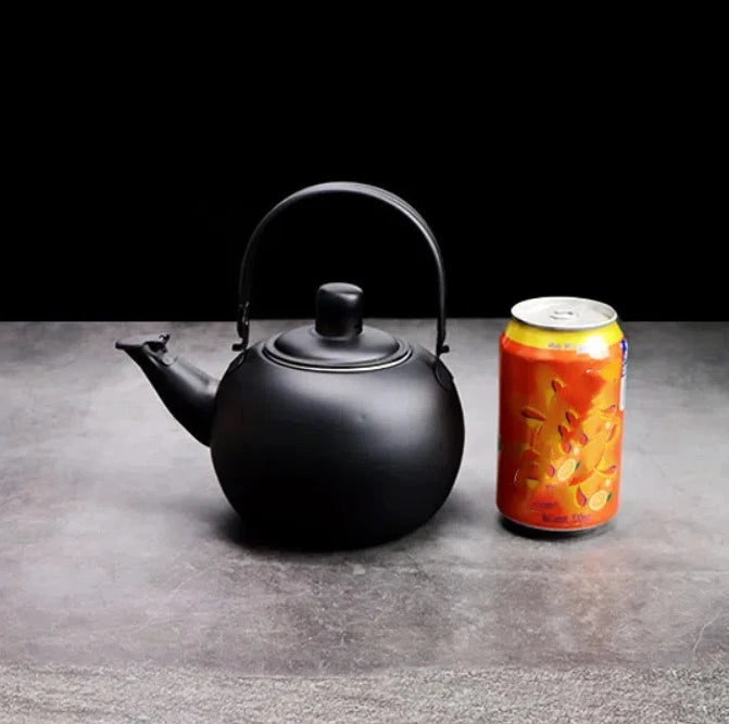 Stainless Steel Whistling Tea Kettle with Infuser Filter Stovetop Coffee Teapot Cool-Touch Handle — view 3 of cookware