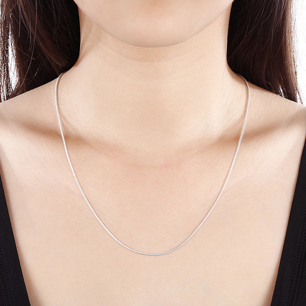 Unisex 925 Sterling Silver Snake Chain Necklace 10-Pack — 16-30in Wholesale Jewelry — view 3 of jewelry
