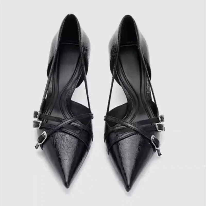 Heels & Pumps — Classic Ladies Pointed-Toe Pumps for Wedding & Banquet, Designer Party Stilettos — view 5 of heels & pumps