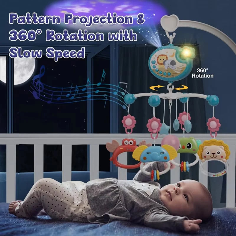 Musical Baby Crib Mobile with Light Projector - Lullaby Nursery Soother — view 2 of baby mobiles