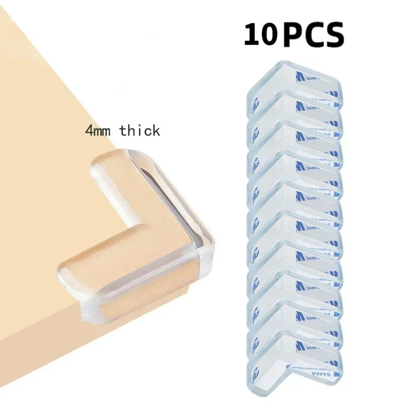 Transparent Baby Edge Protection Strip - Anti-Bump Furniture Guard with Tape