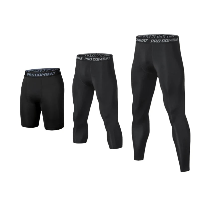 Men’s Compression Pants — Quick-Dry Running Baselayer Tights — view 2 of sports & fitness