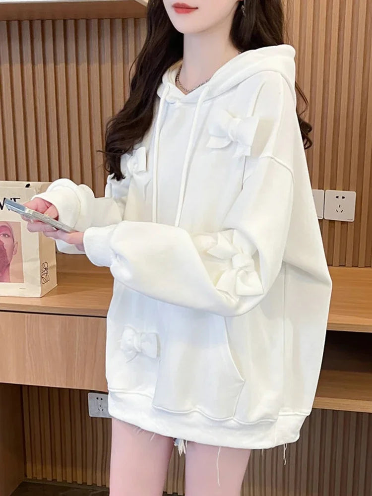 Zoki 3D Bow SweeZoki 3D Bow Sweet-Hoodie Women