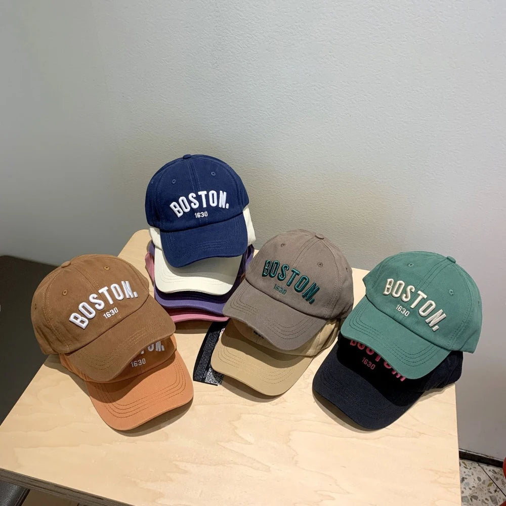 Kids Embroidered Letters Baseball Cap - Korean-Style Varsity Cap for Boys & Girls — view 4 of kids baseball caps