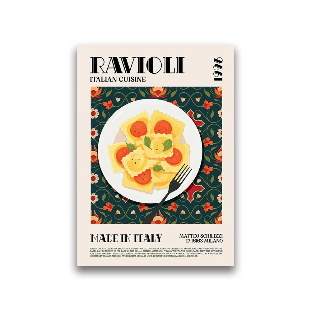 Delicious World Cuisine Canvas Poster &mdash; Pho, Ramen &amp; Tapas Wall Art for Kitchen Decor — view 11 of wall art & prints