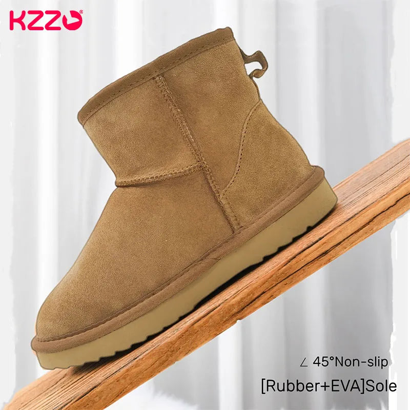 Premium Snow Boots for Women — Waterproof Genuine Cowhide Leather Australian Style — view 6 of boots