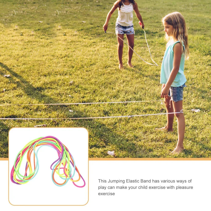 Jump Rope — 5-7M Mid-Length Elastic Endurance Rope, Family & Group Skipping — view 3 of sports & fitness