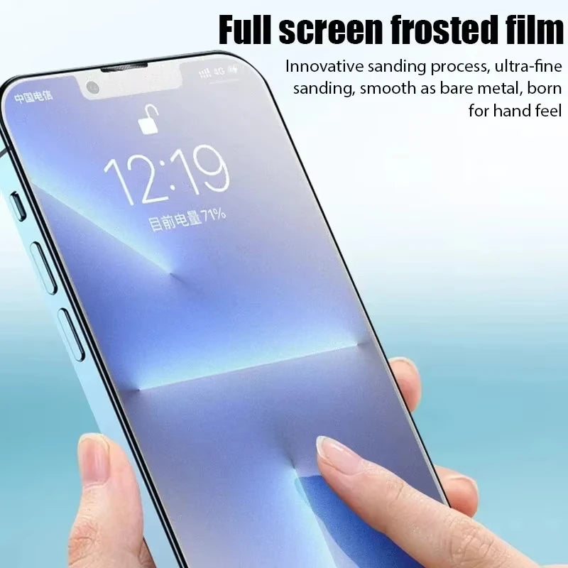 Matte Tempered Glass Screen Protector for iPhone 17/16/15/14/13/12/11 Pro Max — view 2 of screen protectors