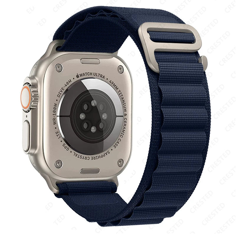 Alpine Loop Strap for Apple Watch Ultra — Nylon Hook Band 42/45/46/49mm — view 12 of watch straps