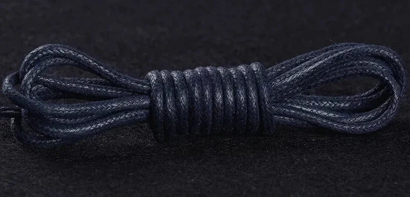 Waxed Leather Shoelaces — Waterproof Round Boot & Dress-Shoe Laces — view 13 of shoe accessories