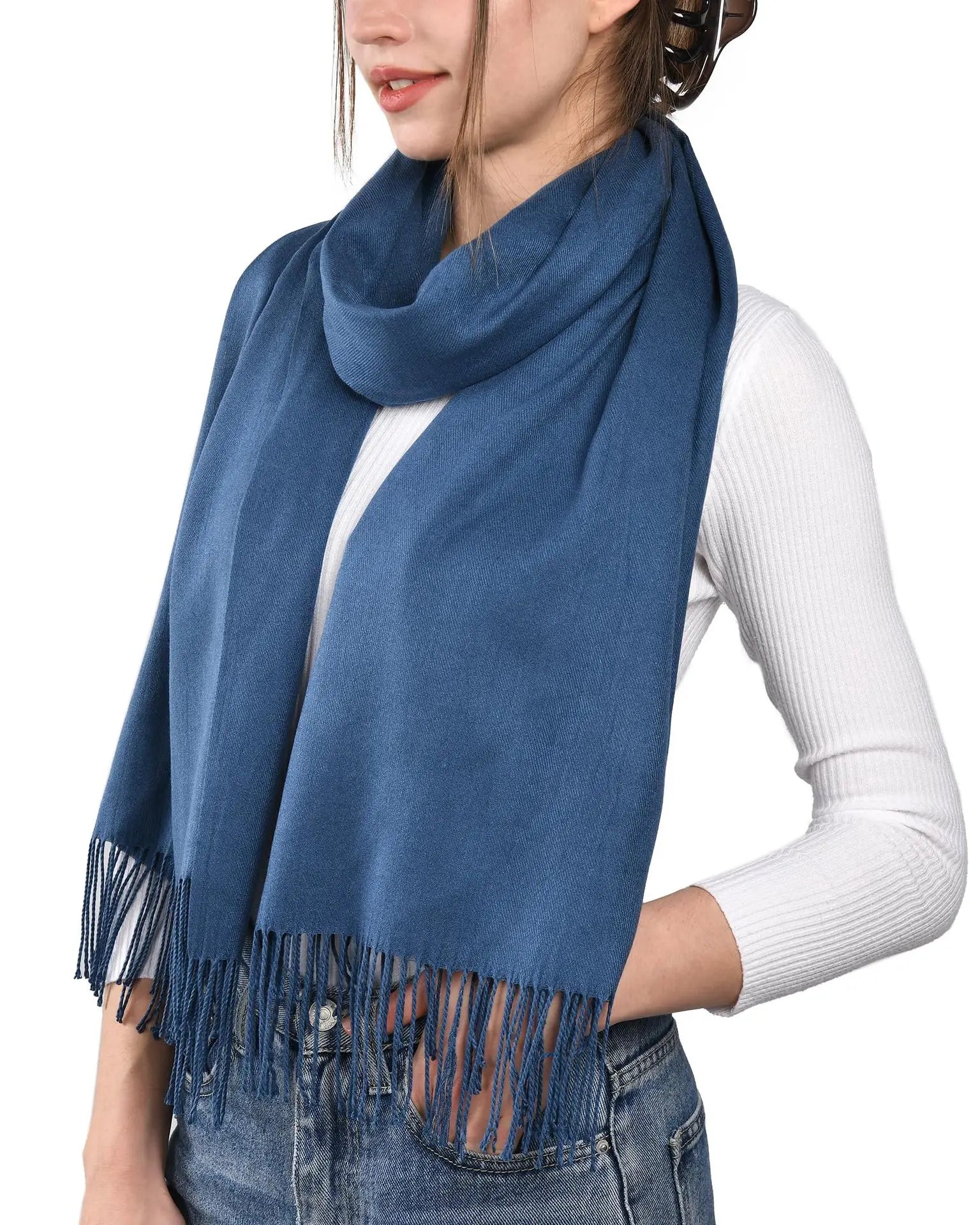 Pashmina Shawl Wrap Evening — Travel & Wedding Blanket Scarf, Drape-Anywhere Statement — view 6 of scarves & wraps