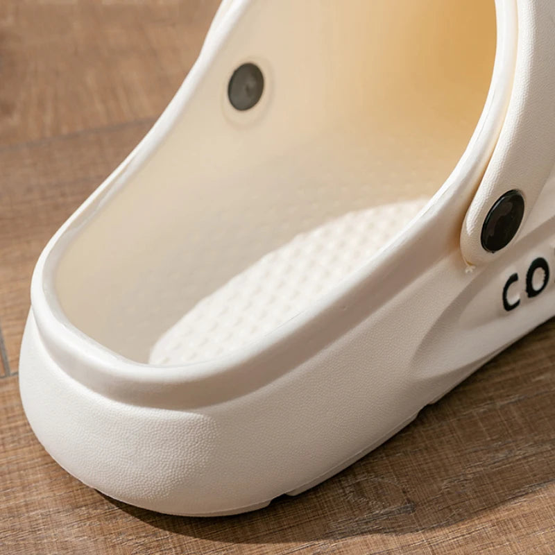 Couple Anti-Slip Slippers II — Hollow-Top Indoor-Outdoor Summer Slides — view 3 of sandals & slides