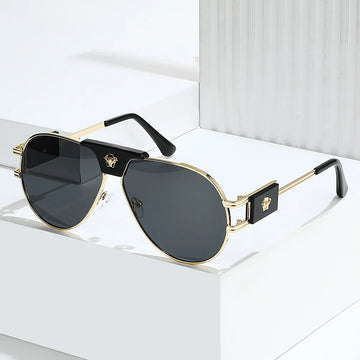 Classic Aviator Sunglasses — Women's UV400 Metal-Frame Sun Glasses — view 1 of sunglasses