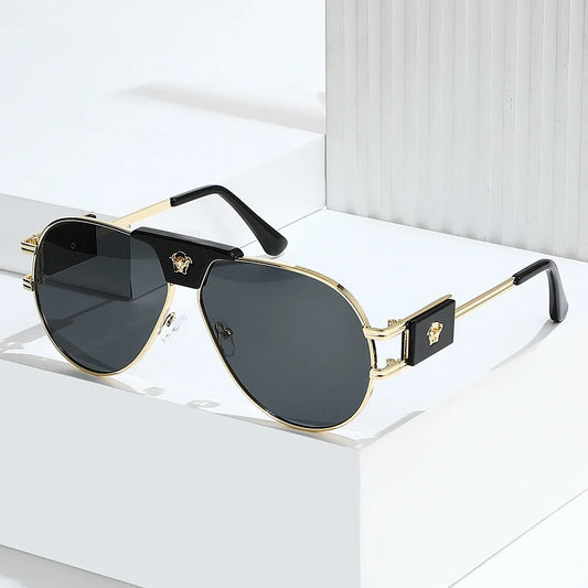 Classic Aviator Sunglasses — Women's UV400 Metal-Frame Sun Glasses — view 1 of sunglasses